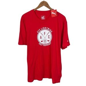 TS1055 NWT Mens Puma AFC Lightning Golf Tournament Logo T Shirt XXL